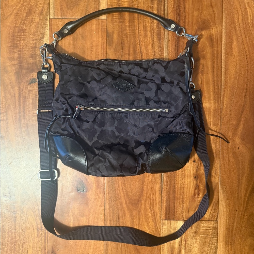 MZ Wallace Black Shoulder Bag with Crossbody Strap